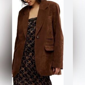 Free People Brown Blazer